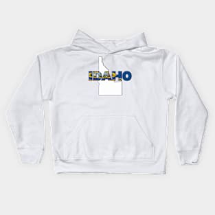 Idaho Colored State Letters Kids Hoodie